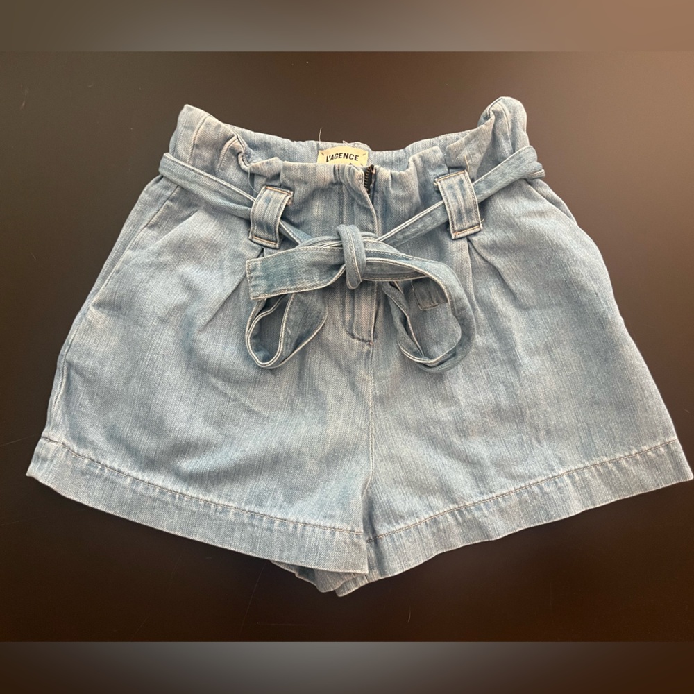 L’Agence Paperbag Waist Short
